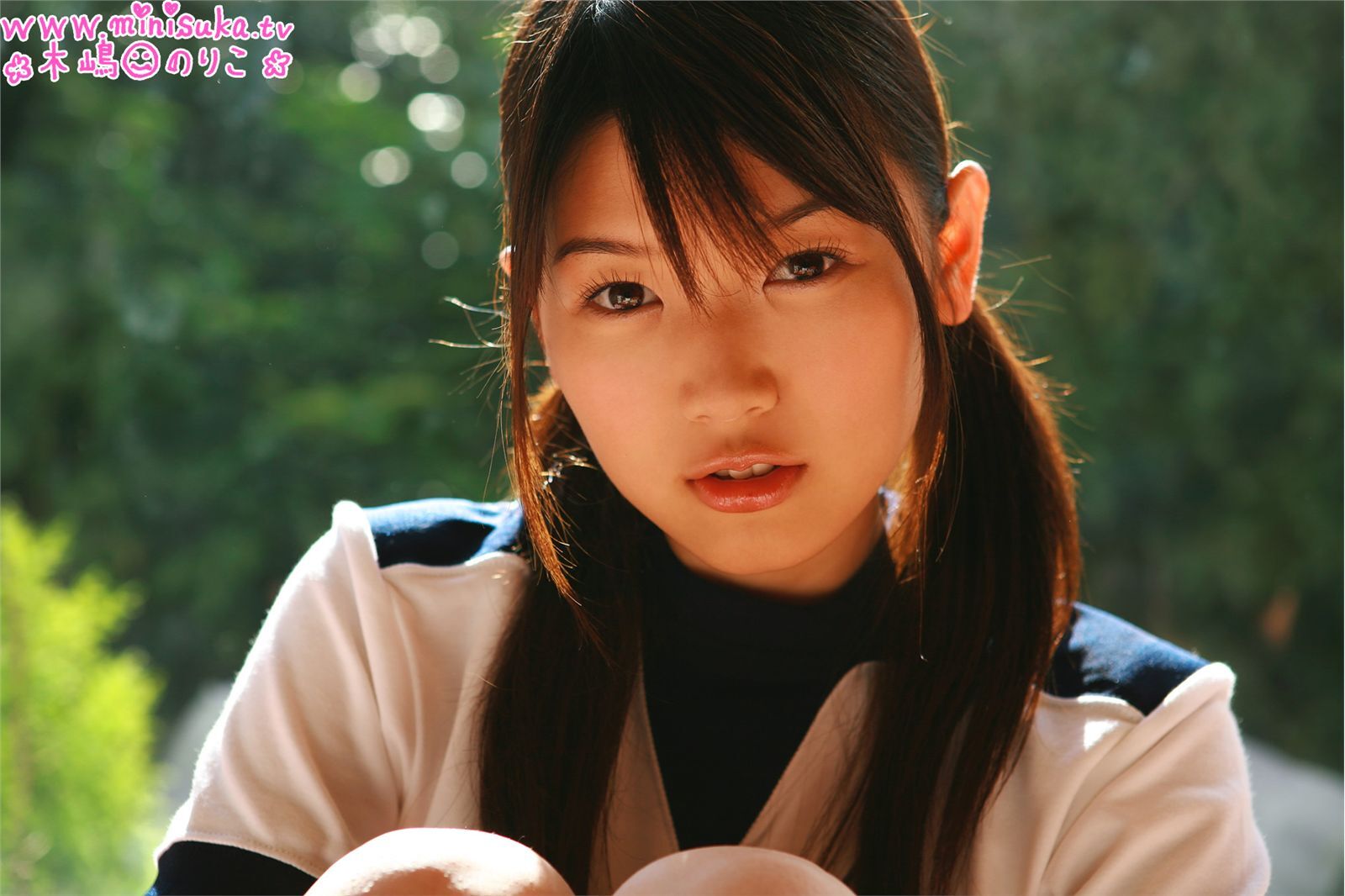 KIJIMA Noriko Minisuka. TV Japanese high school girl